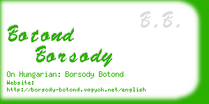 botond borsody business card